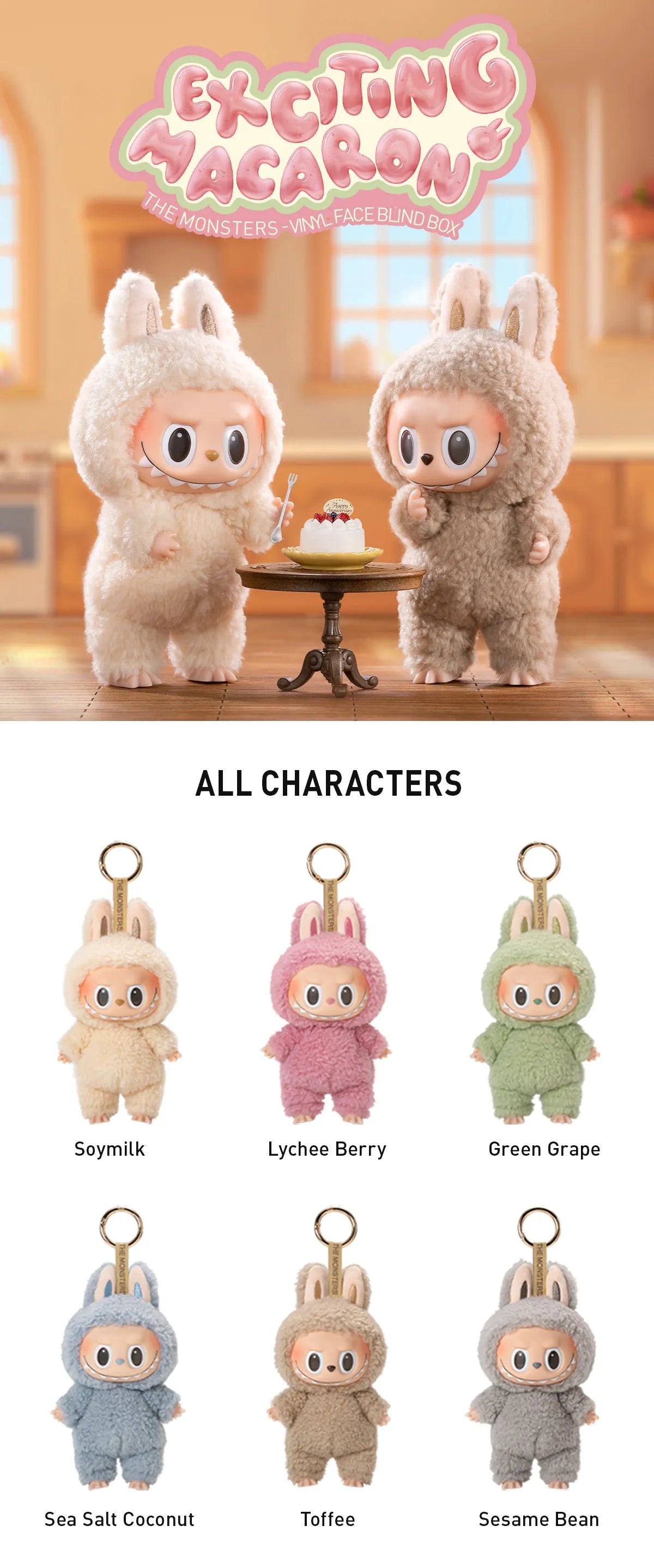 LABUBU THE MONSTERS - Exciting Macaron Vinyl Face Blind Box
