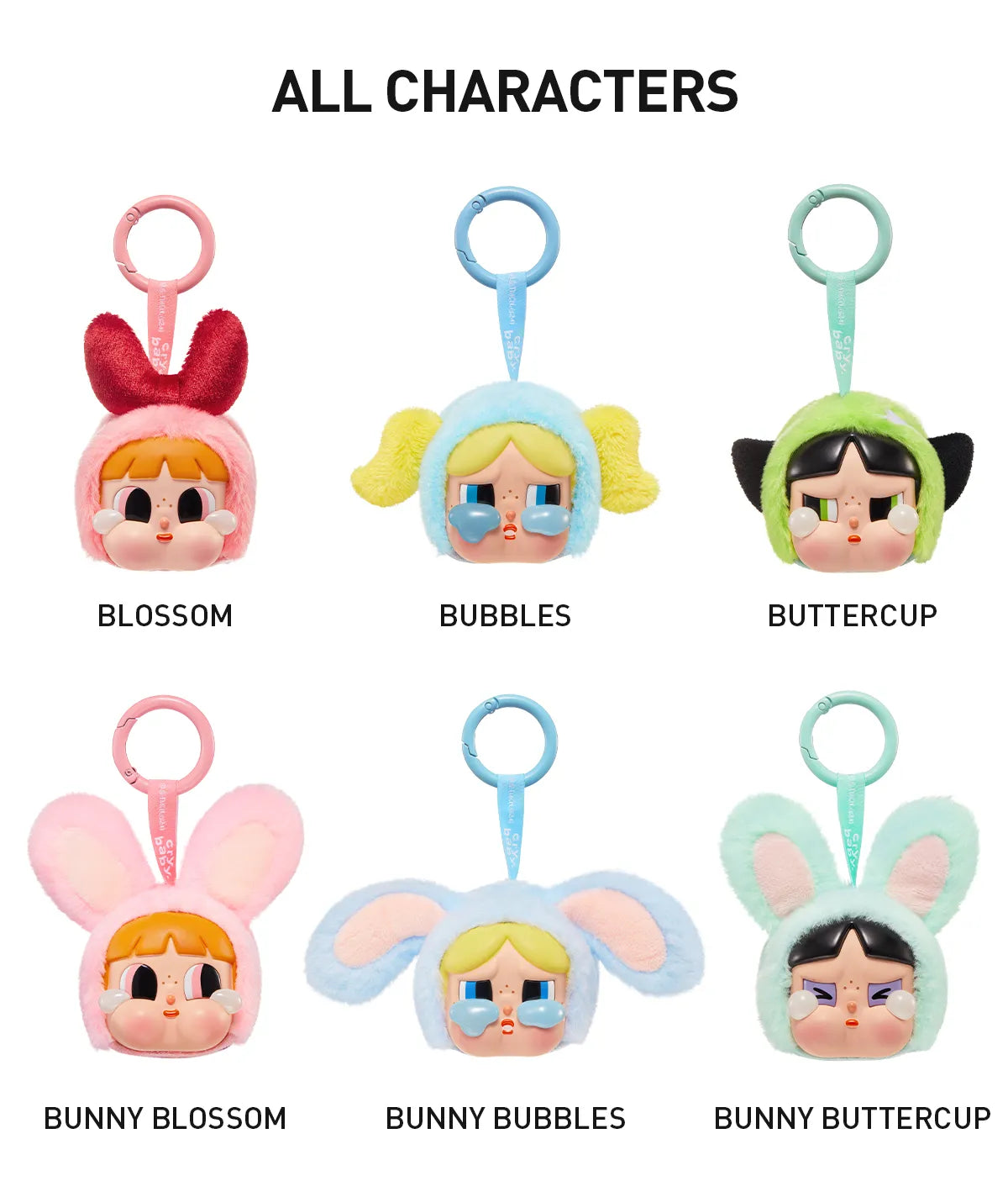 Crybaby × Power puff Girls Series-Vinyl Face Plush Blind Box
