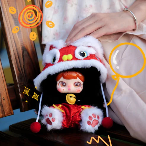PUFUFU Lucky Bell Plush Pendant Series Bling Bag