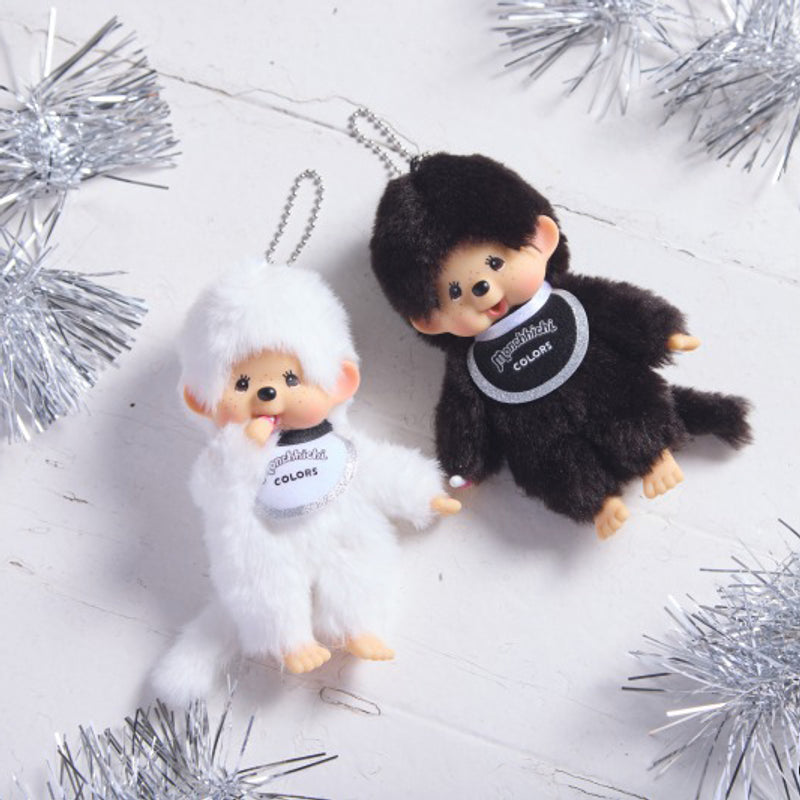 Sekiguchi Monchhichi COLORS Plush doll Keychain BLACK Japan