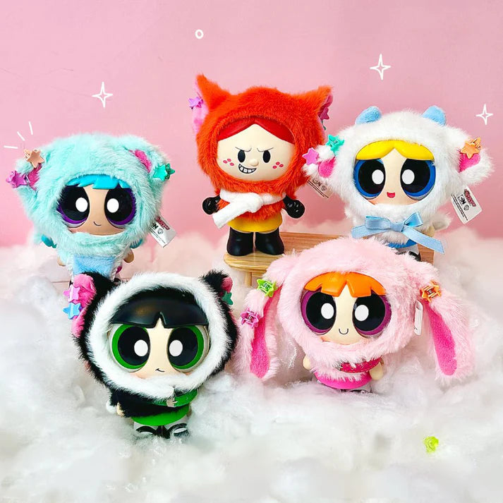 Power Puff Girls Animal Cape Series Plush Dolls, Blind Box