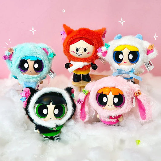 Power Puff Girls Animal Cape Series Plush Dolls, Blind Box