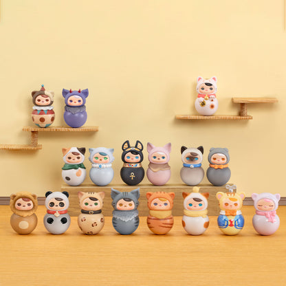 PUCKY – Roly‑Poly Kitty Series Vinyl Figure