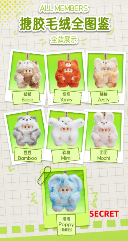 GIGGLE Monster Furry Forest Series Vinyl Plush Blind Box