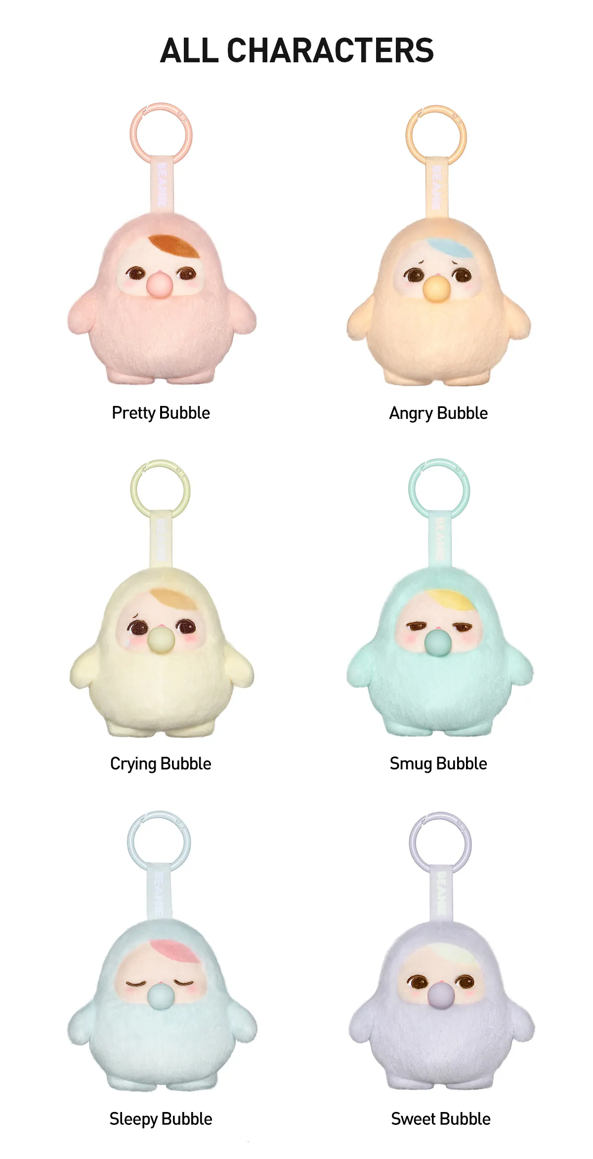 Pucky Beanie – Bubble Up Series Plush Pendant Blind Box