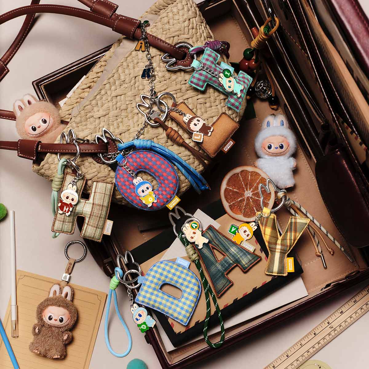 THE MONSTERS Pin for Love Series- Letter Pendant Blind Box (A-Z)