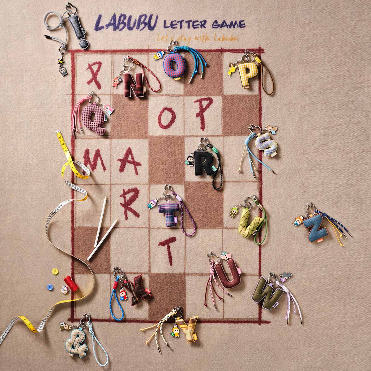THE MONSTERS Pin for Love Series- Letter Pendant Blind Box (A-Z)