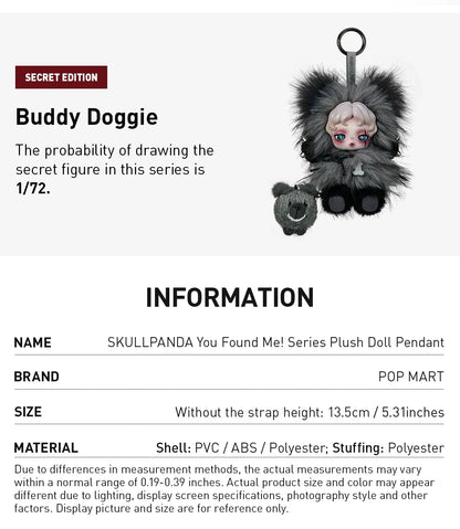 SKULLPANDA You Found Me! Series Plush Doll Pendant