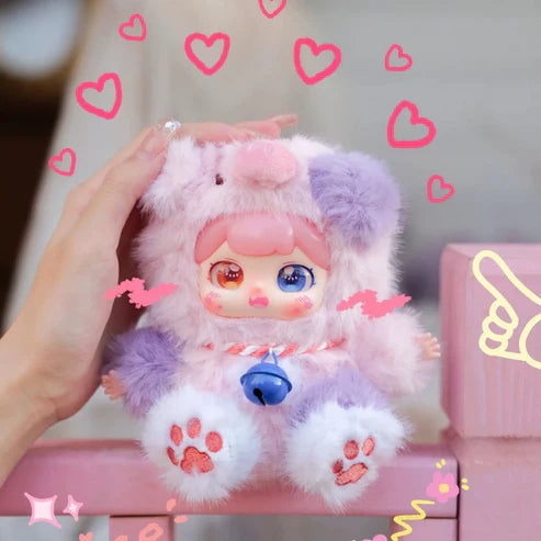 PUFUFU Lucky Bell Plush Pendant Series Bling Bag
