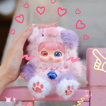 PUFUFU Lucky Bell Plush Pendant Series Bling Bag