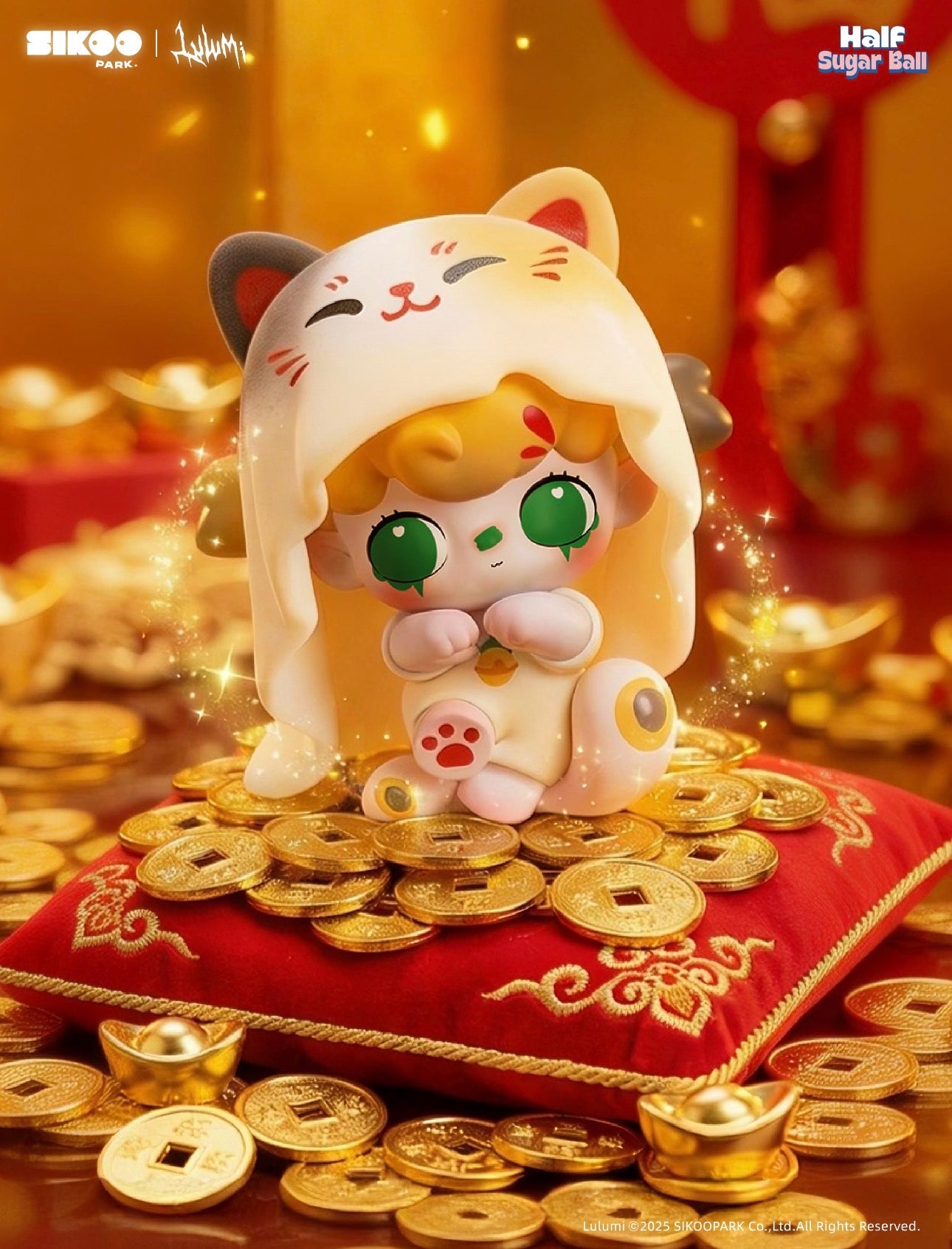 LULUMI Half Sugar Ball Series Mini Beans Blind Box Figures