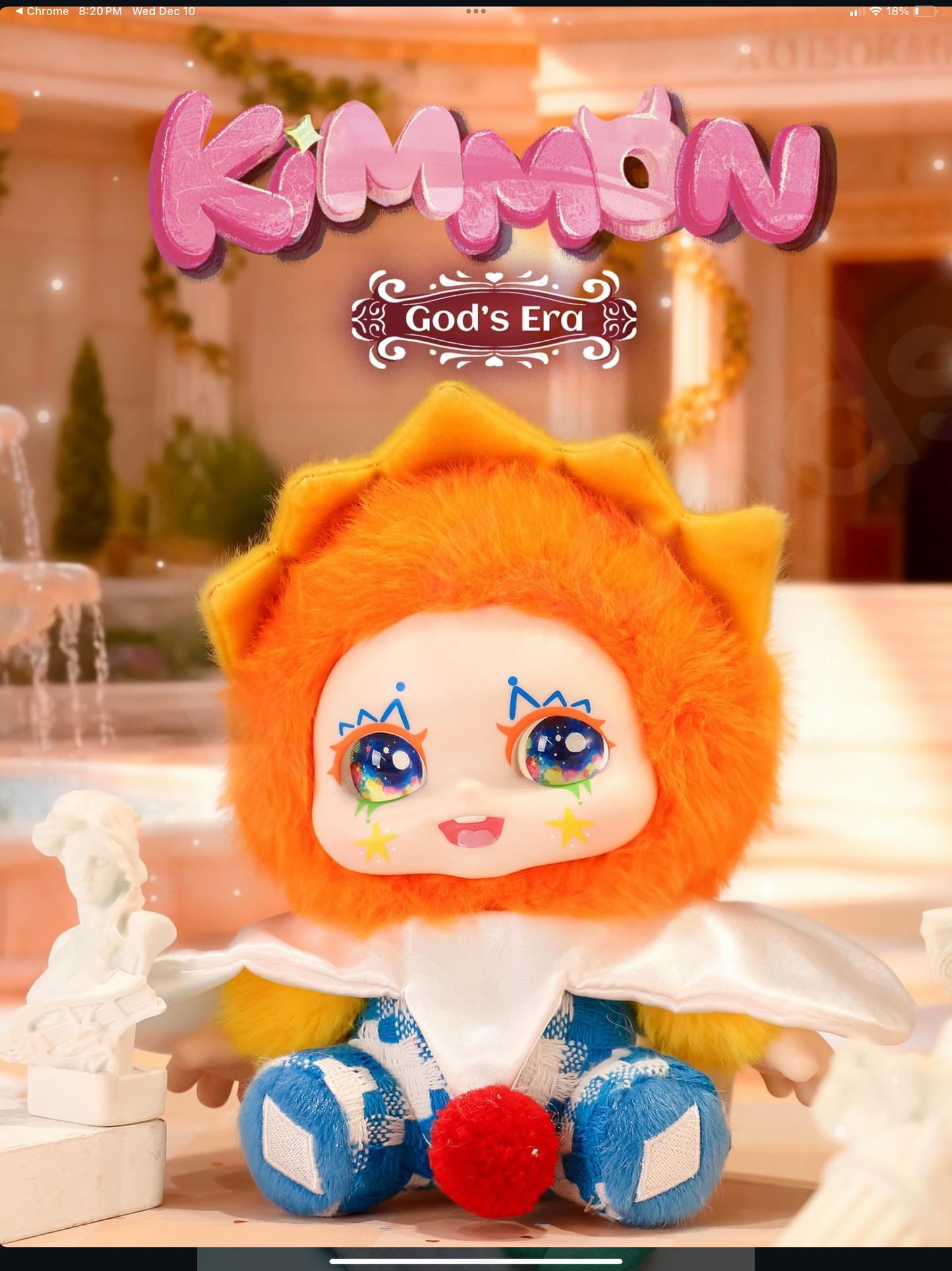 Kimmon God’s Era Series Plush Pendant Blind Box