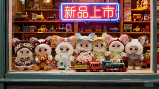 Fluffykins Fox Plush Pendant Blind Box - Collectible Keychain Charm