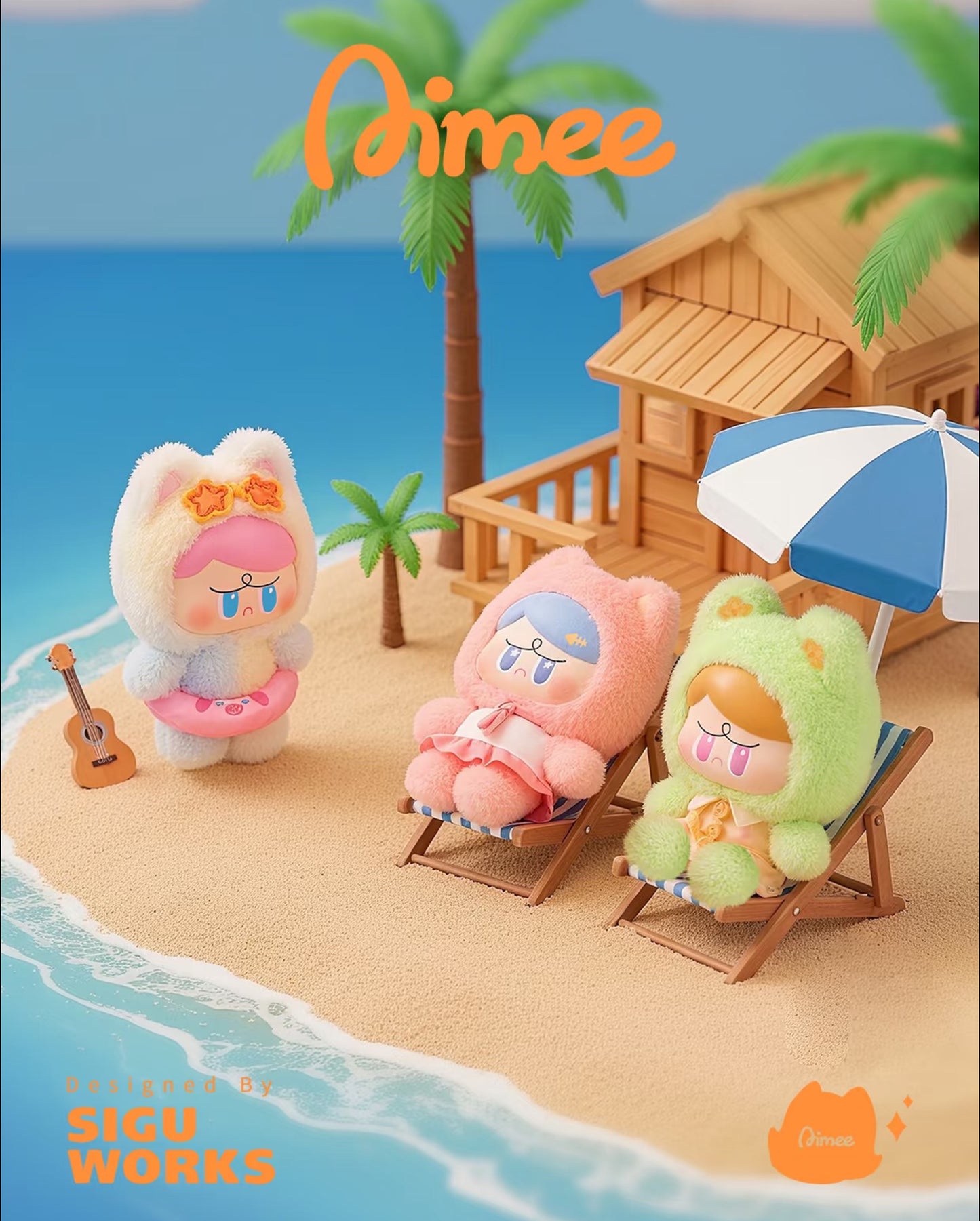 Angry Aimee Summer Music Festival Plush Pendant Blind Box