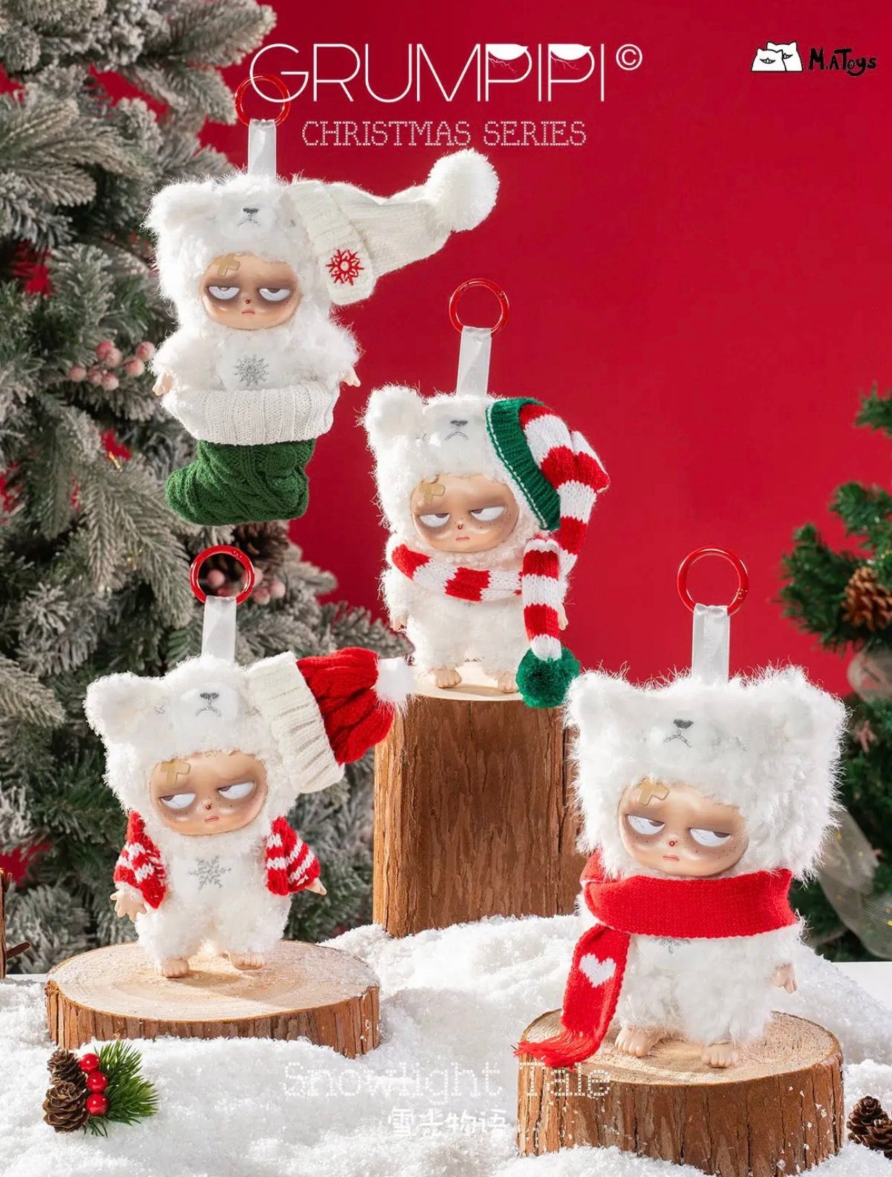 Sleepless Grumpipi Limited Edition Christmas Series Plush Pendant Blind Box