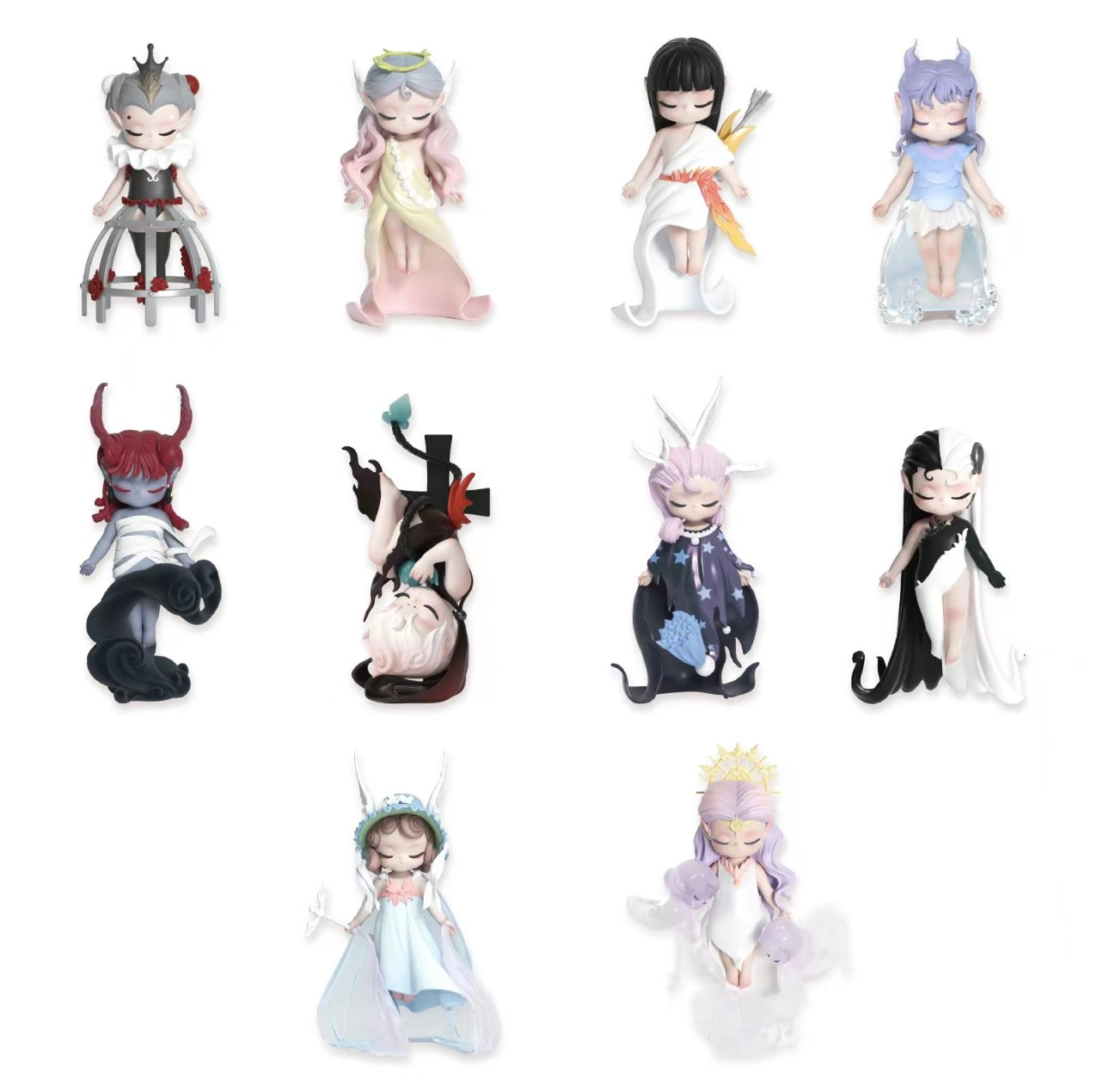 SLEEP Fairyland Elves Collectible Toy Kawaii Creative Gift Room Decor Desktop Decoration Gift for Birthday Party