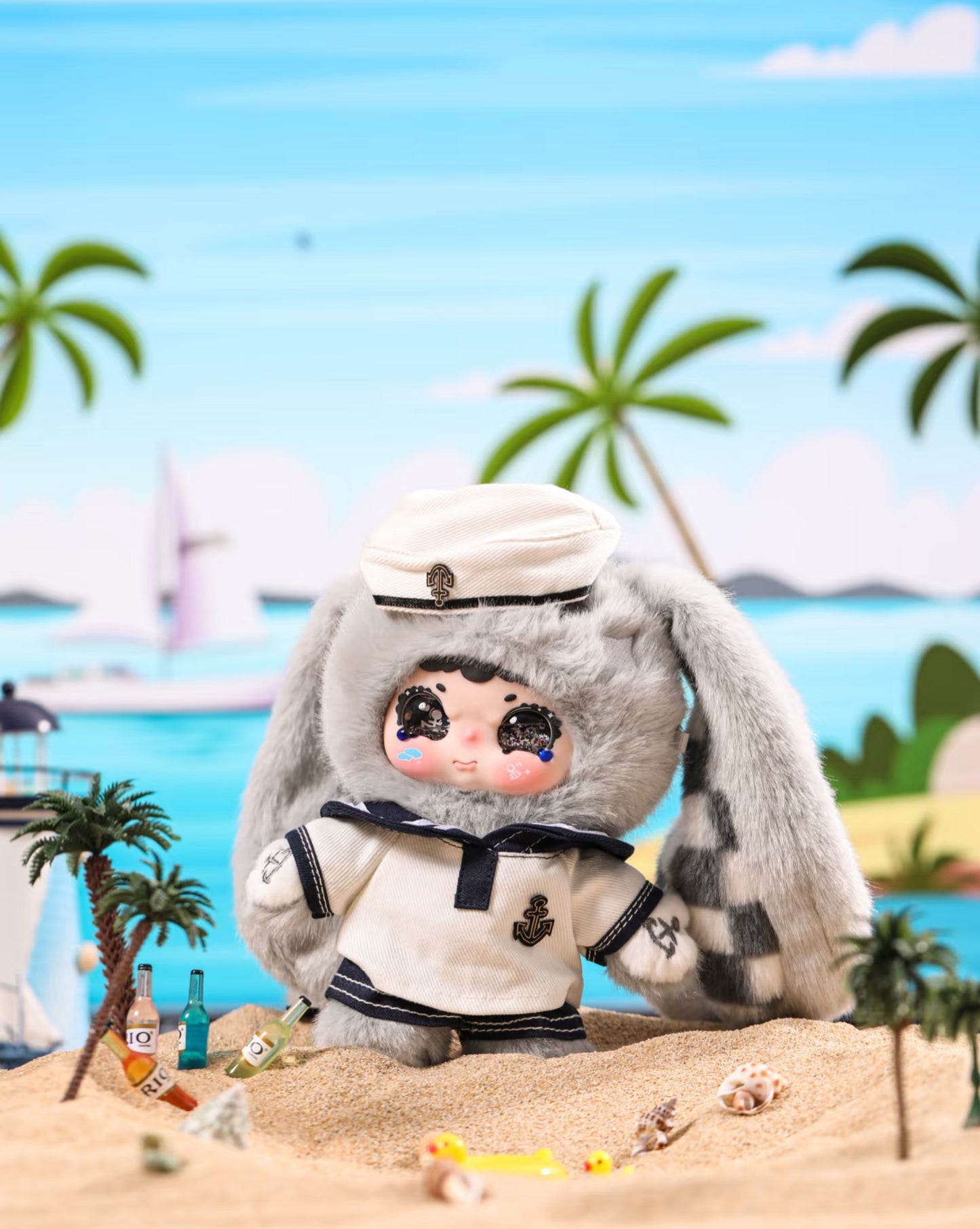 Jiimo Sailing Log Plush Pendant Blind Box - Collectible Keychain Charm