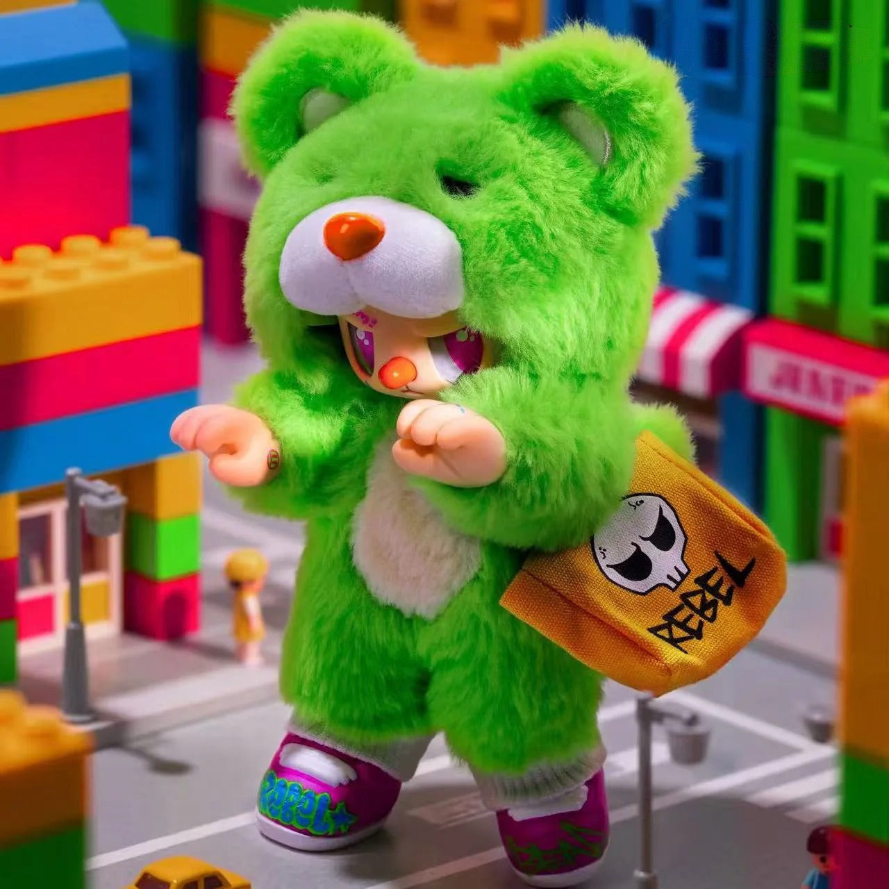 REBEL BEAR Find a Bag Series Vinyl Plush Blind Box
