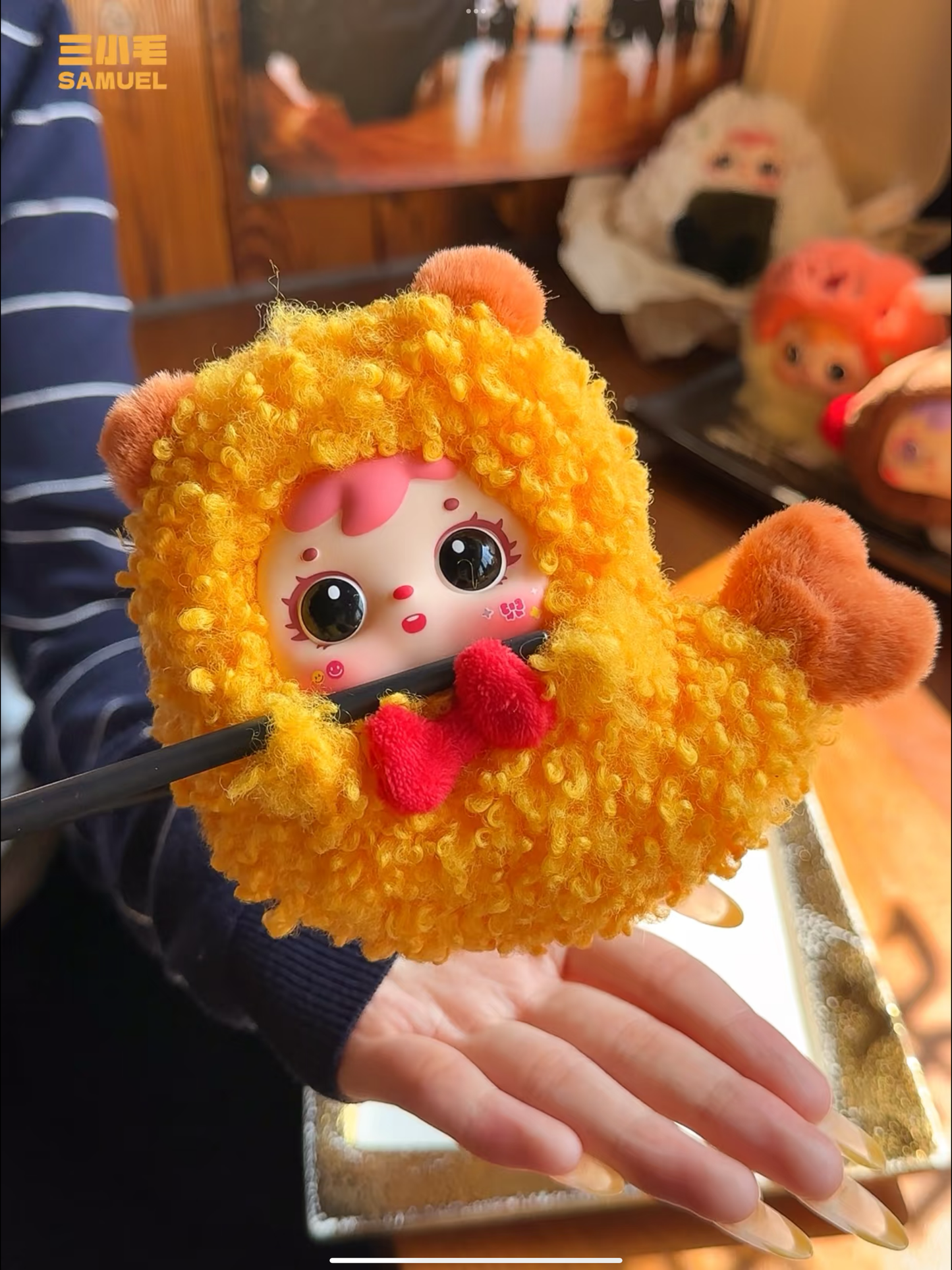 Samuel Fried Shrimp Plush Pendant Blind Box