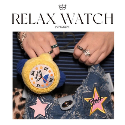 POP SUNDAY Relax Watch Plush Pendant Blind Box