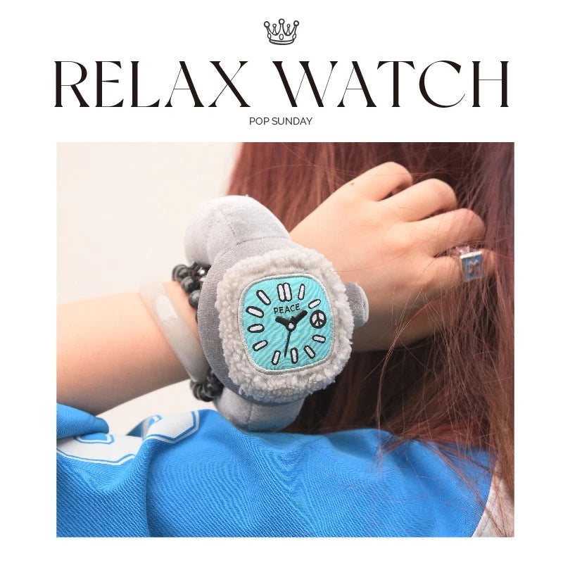 POP SUNDAY Relax Watch Plush Pendant Blind Box