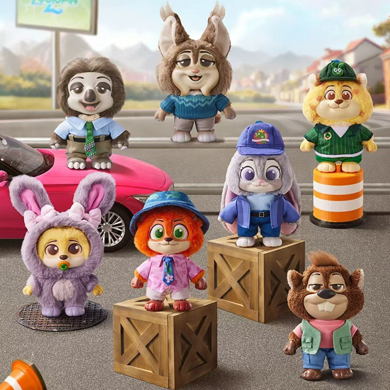 MINISO Zootopia V2 Daily Life Vinyl Plush Pendant Blind Box