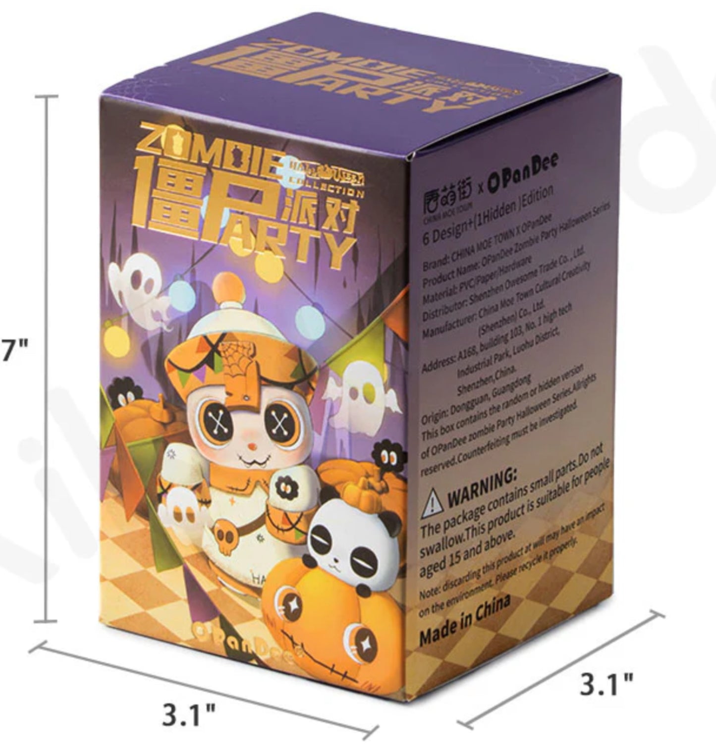 OPanDee Zombie Party Halloween Series Blind Box