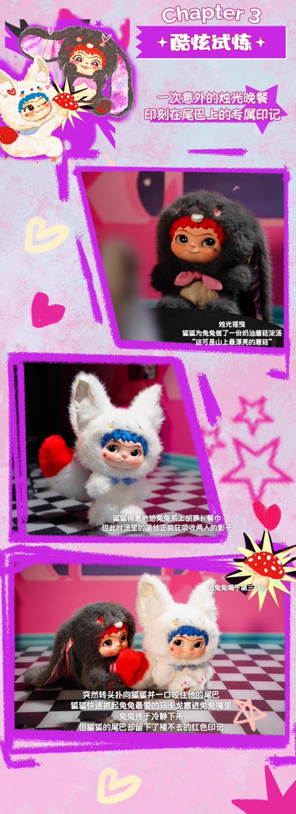 Wakuku Fox & Bunny Trick Or Treat Series Plush Blind Box