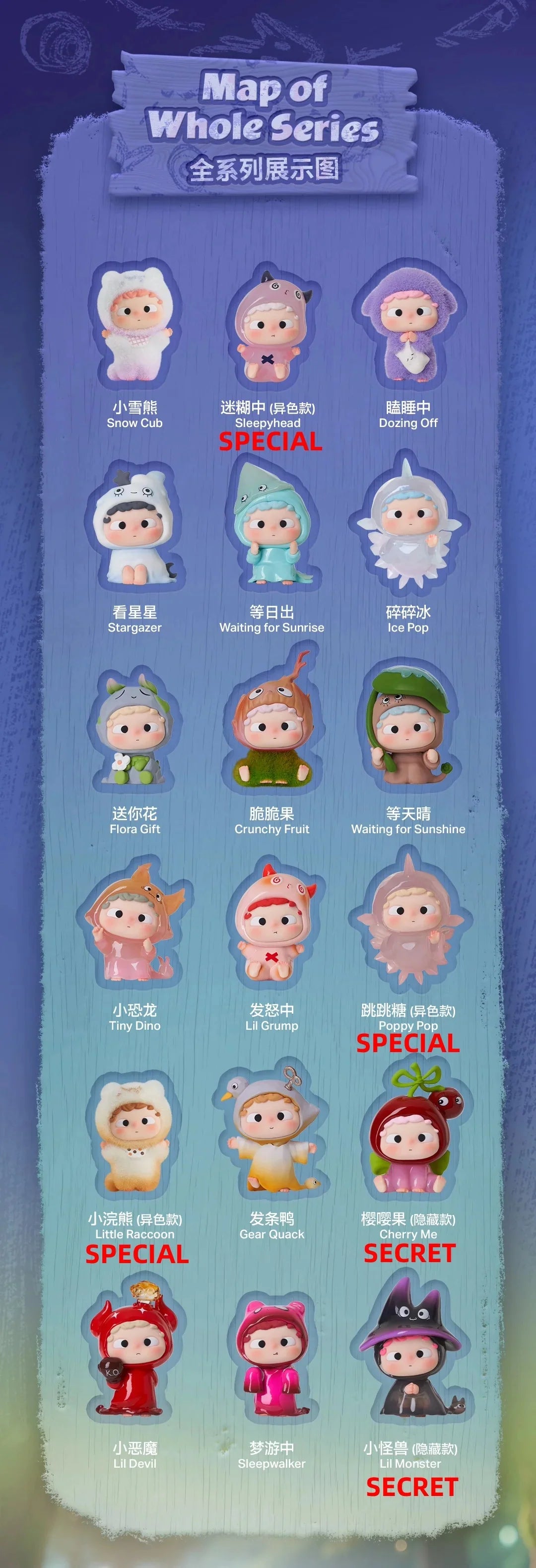 OZAI The Hooded Adventures Series Mini Beans Figures