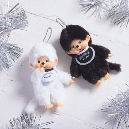 Sekiguchi Monchhichi COLORS Plush doll Keychain BLACK Japan