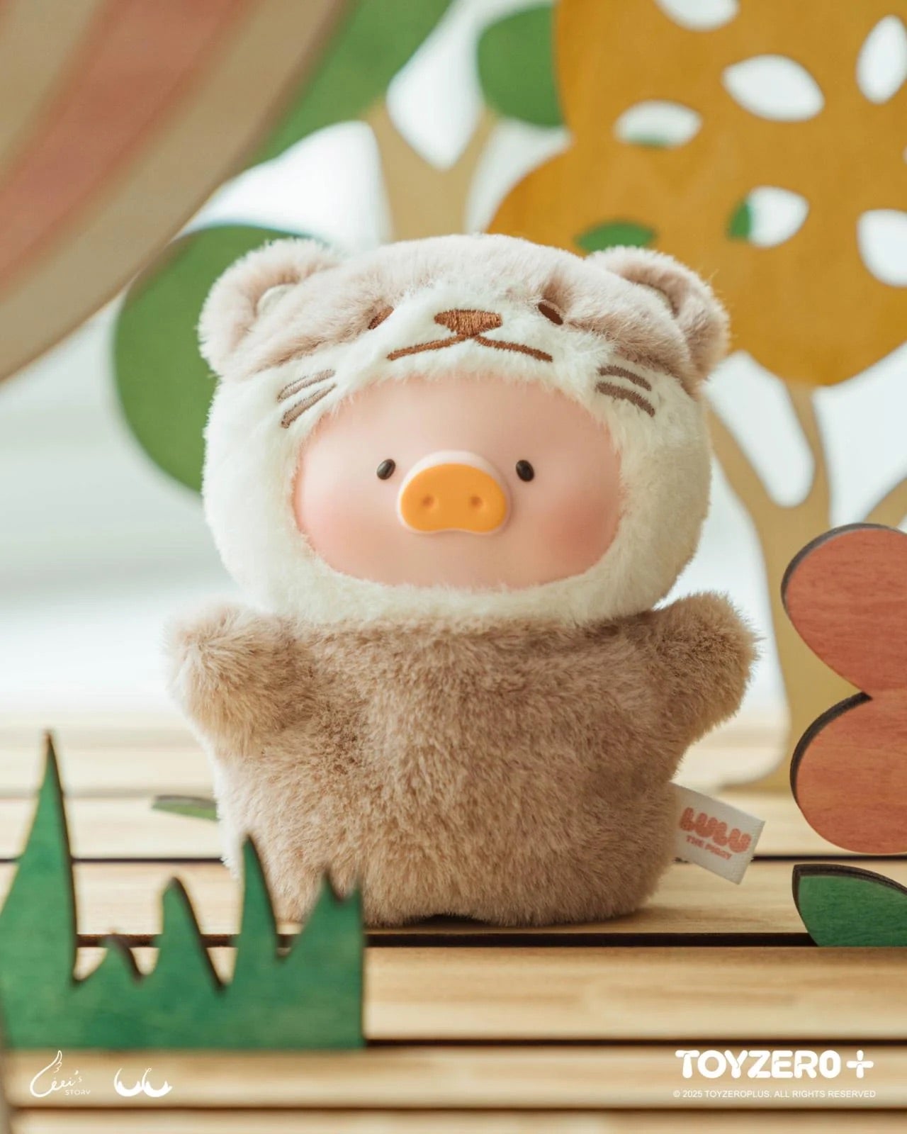 Lulu The Piggy - Animal Party Puppet Show PVC Face Plush Keychain Blind Box