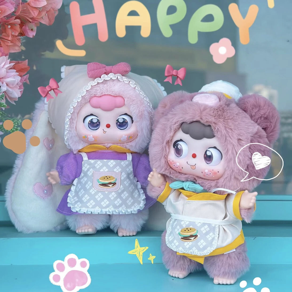 DOUBAO 400% Disappearing Burger Series Plush Blind Box